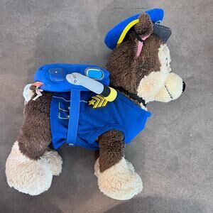Build a Bear BAB Paw Patrol Chase cop pup stuffy gender neutral medium size